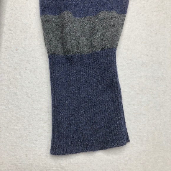 Rubbish Women Blue Gray Cardigan‎ Stripped Large 100% Cotton - Picture 12 of 16